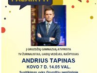 Susitikimas su žurnalistu Andriumi Tapinu