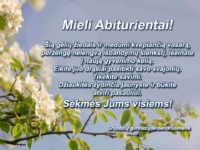 Mieli abiturientai!