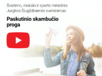 Ministrės sveikinimas abiturientams