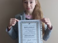 4 klasės mokinė Luknė – konkurso laureatė!