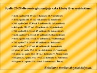 Klasių tėvų susirinkimai