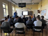 Moksleiviai susipažino su statybos inžinieriaus profesija
