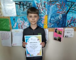 Jonas – Šiaulių rajono matematikos olimpiados II- os vietos laimėtojas!