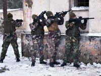 Trijų šaulių kuopų pratybos