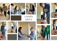 Pertraukos metu dalinta laimė