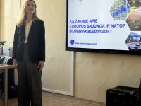Susitikimas su kraštiete, buvusia mokine Egle Maier
