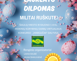 Virtualaus konkurso „Margučiai“ laureatė